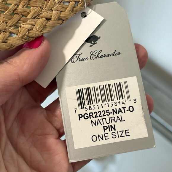 NEW Peter Grimm Straw Hat Natural Vacation Sun Farm Beach One Size Unisex - Picture 6 of 7